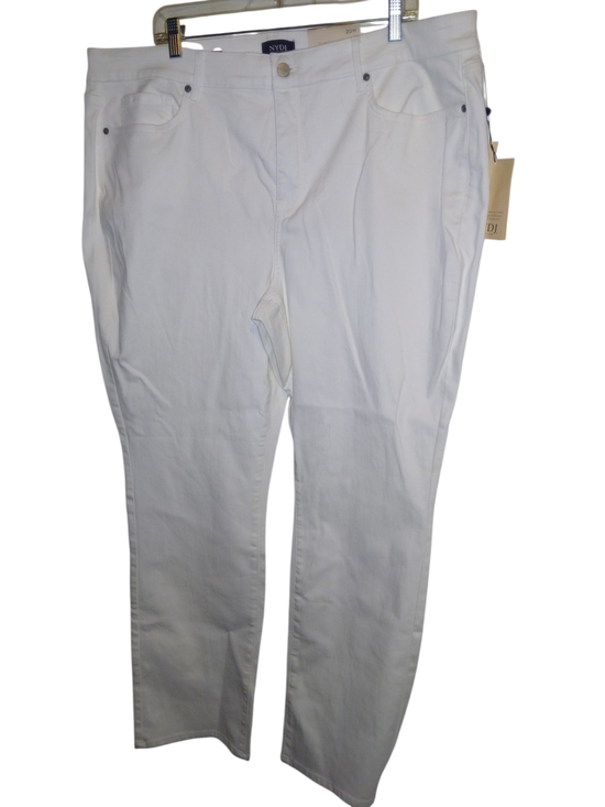 NYDJ Pants - NWT NYDJ White Straight Marilyn Jeans with Lift-Tuck Technology 20W